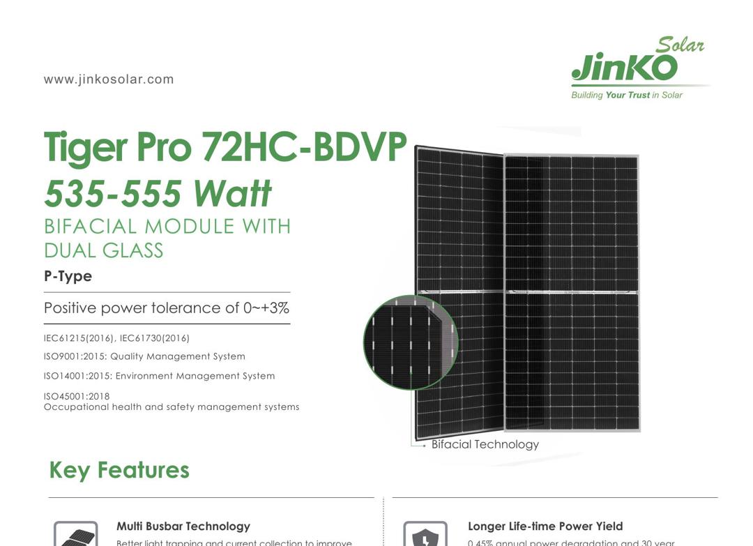 Tiger Pro 72HC-BDVP 535-555W