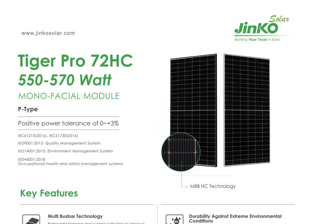 Tiger Pro 72HC 550-570W