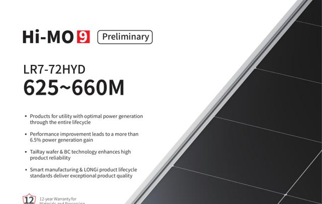 Hi-MO 9 LR7-72HYD 625-660W