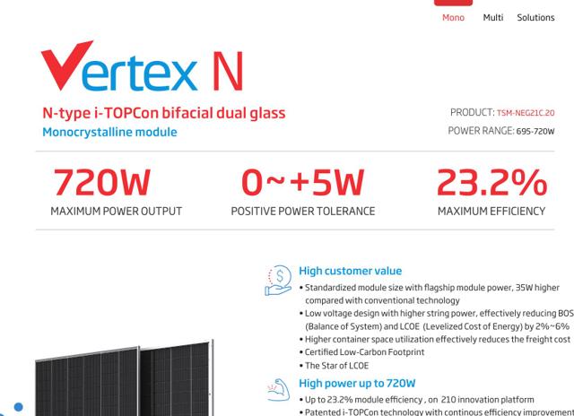 Vertex N 695-720W