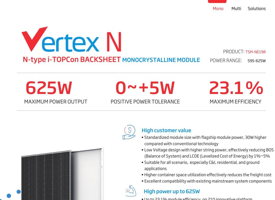 Vertex N 595-625W